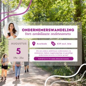 Ondernemerswandeling in Averbode - Netwerkevent voor ondernemers